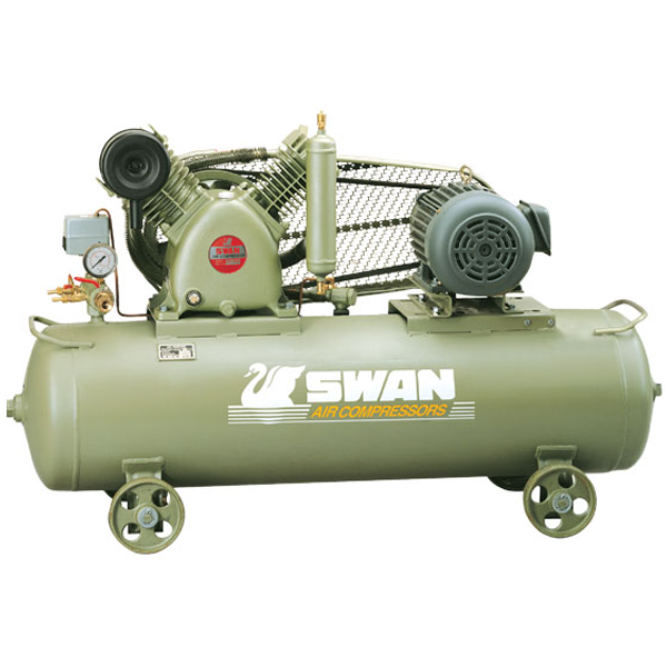 Swan Air Compressor 12Bar 3Hp 960rpm 270L/min 205kg HVP-203(1) - Click Image to Close